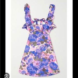 Purple linen zimmermann mini dress